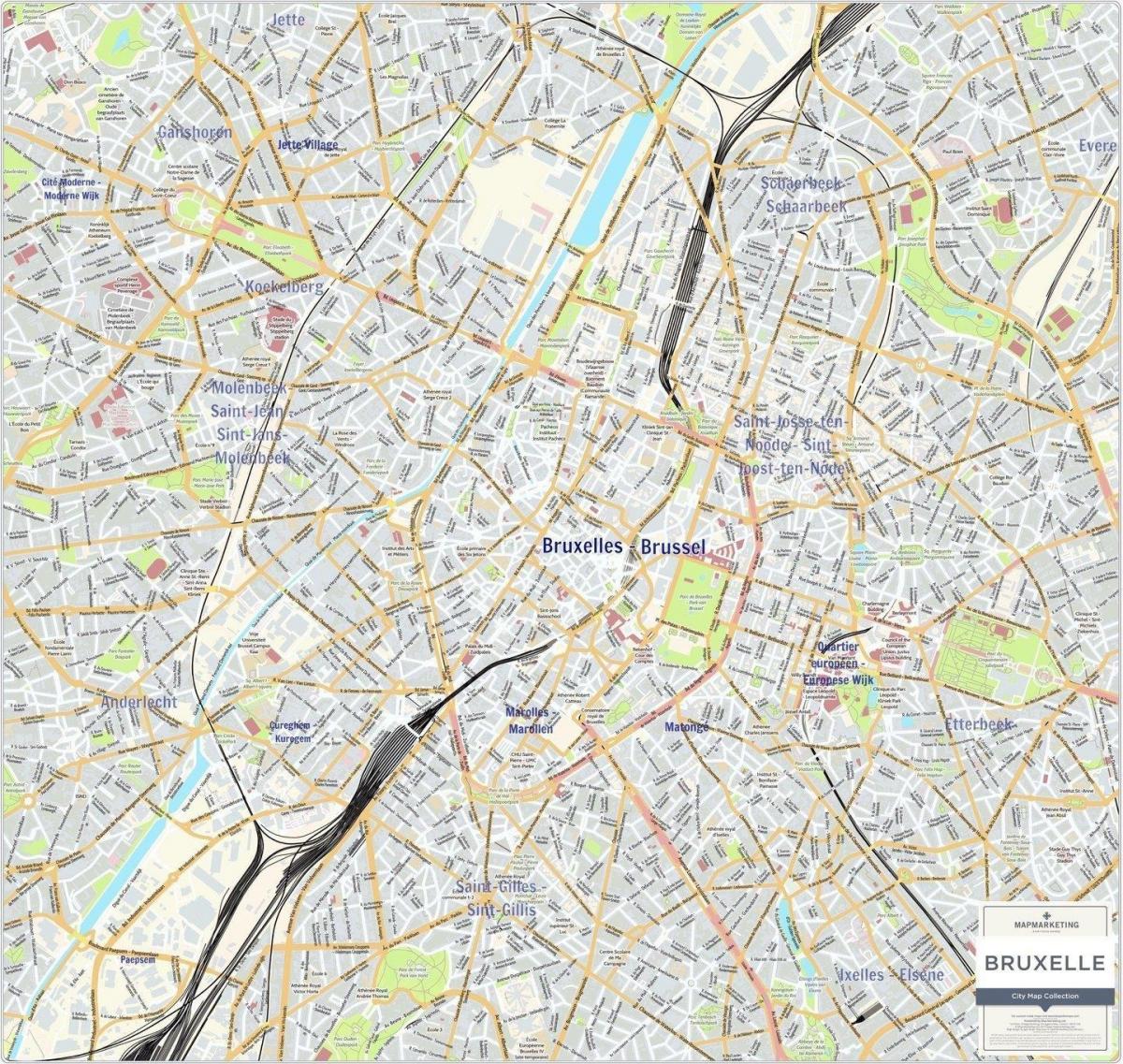 خريطة مدينه بروكسل