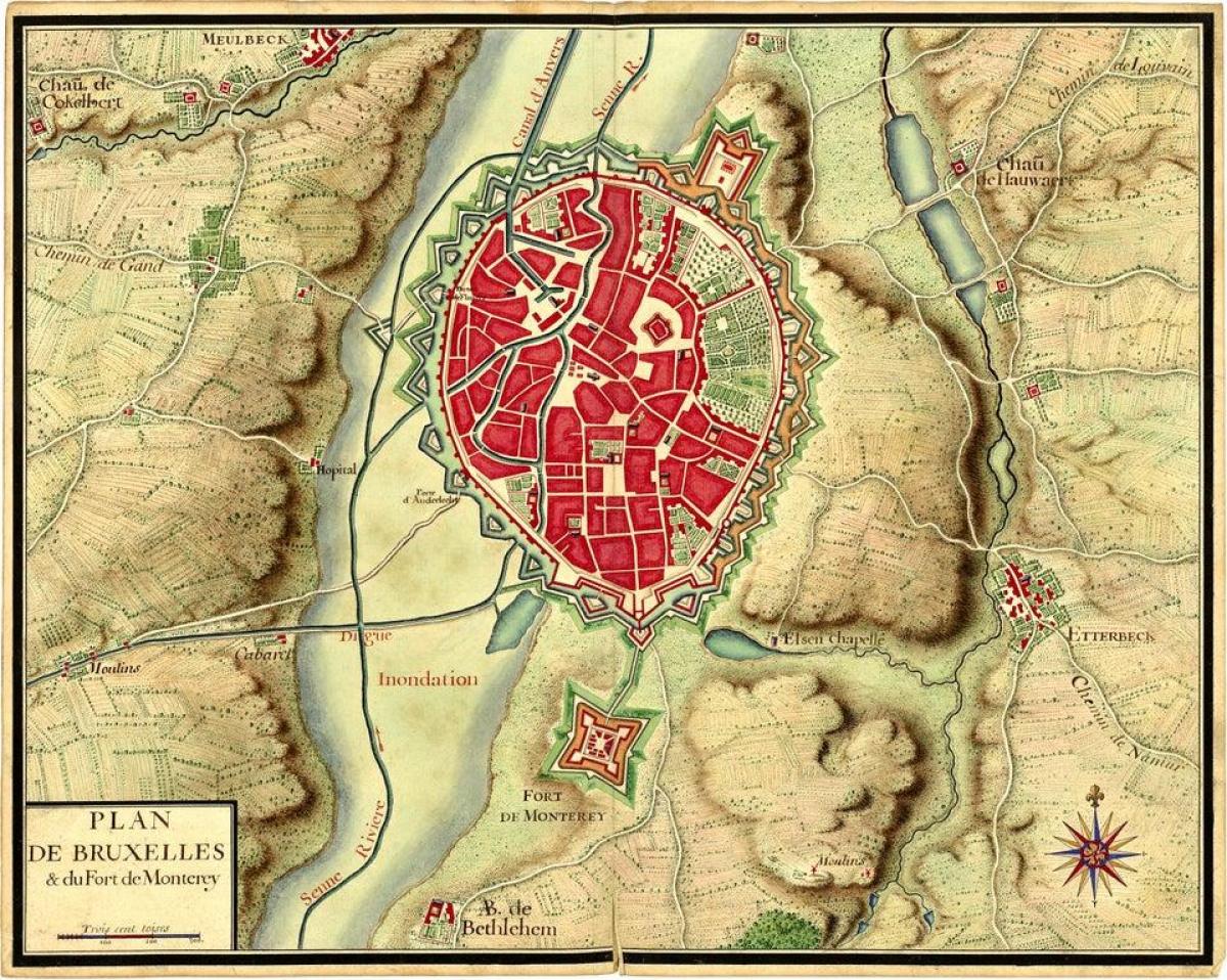 خريطة بروكسل التاريخية