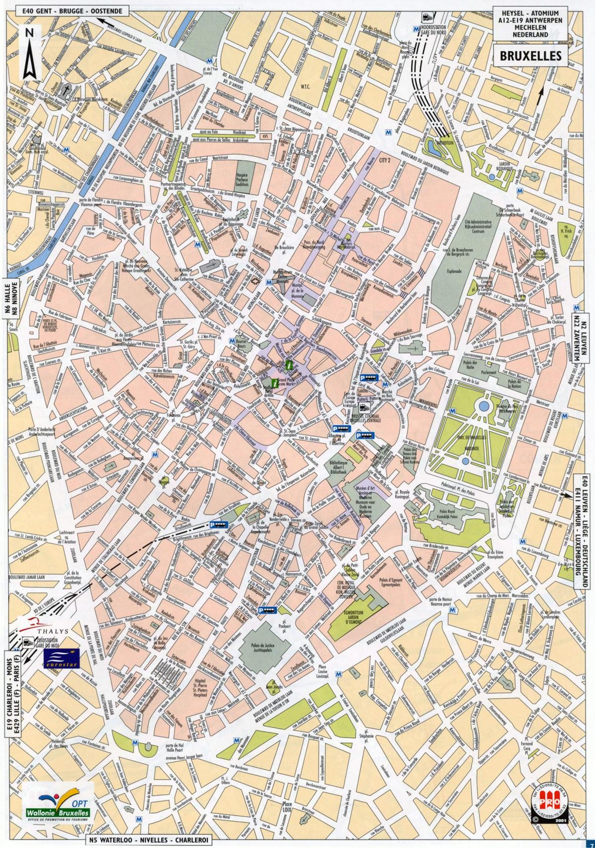 خريطة شوارع بروكسل