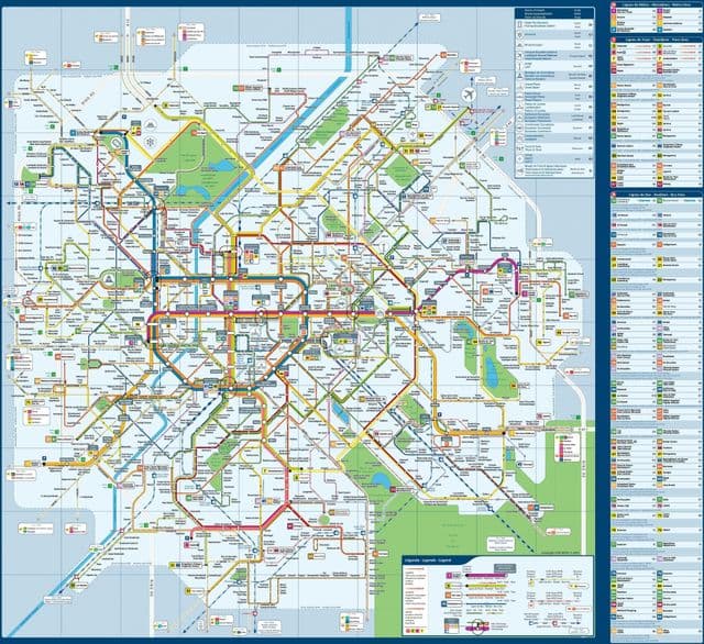 خريطة المواصلات في بروكسل